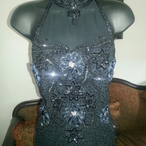 Embellished halter top