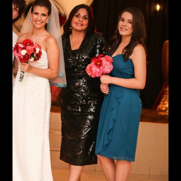 80's sequence dress black - Picture 4 of 4