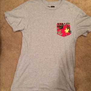 Grey Vans pocket tee.