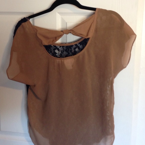 Lace navy top - Picture 3 of 3