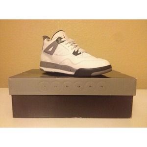 White Cement Retro 4 Jordans