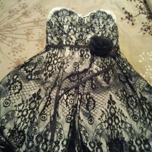 Bebe fit to flare dress.
