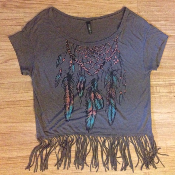 fringe, dream catcher crop top!