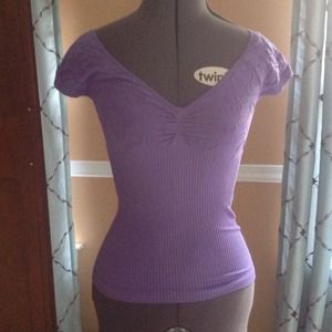 Bebe purple shirt