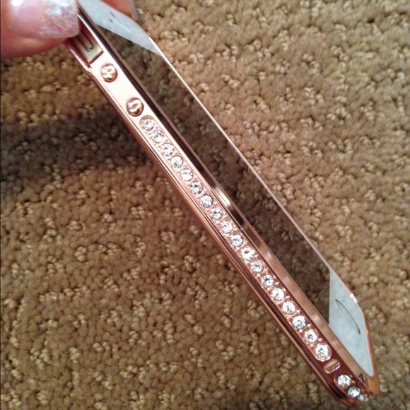 Brand new rose gold iPhone 5/5s bling bumper case