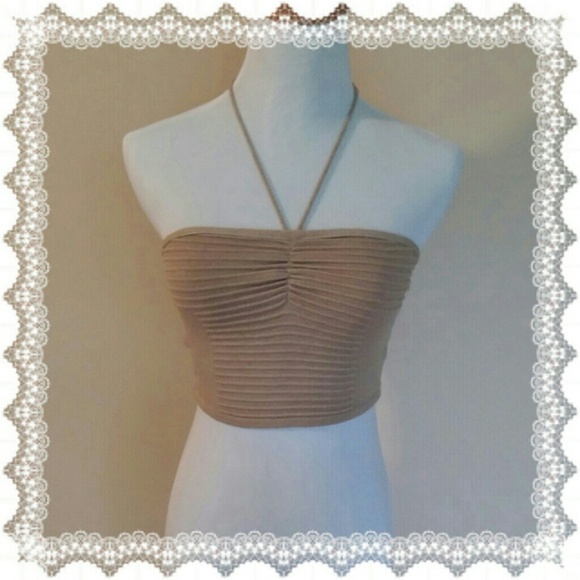 Beige Crop Top