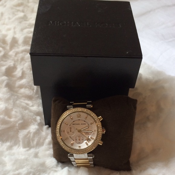 Two tone Michael Kors watch