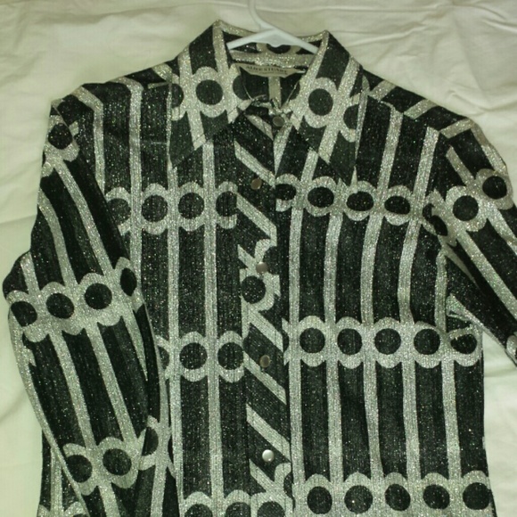 Vintage disco butterfly women's shirt sparkle!!
