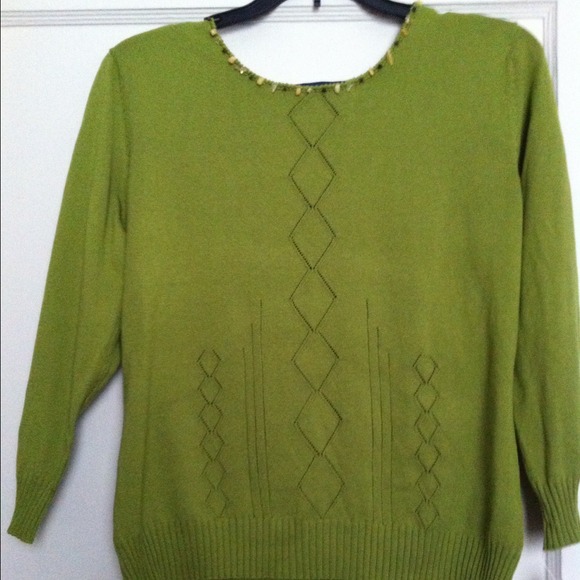 Evan-Picone Green Sweater