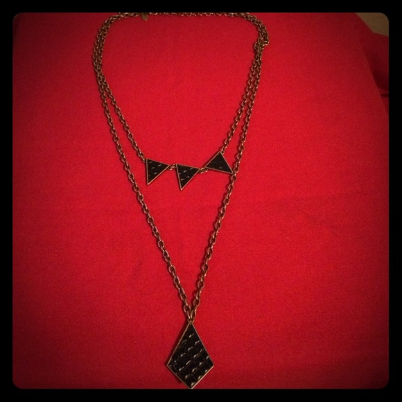 Steve Madden double layered costume necklace