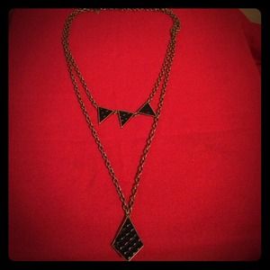 Steve Madden double layered costume necklace