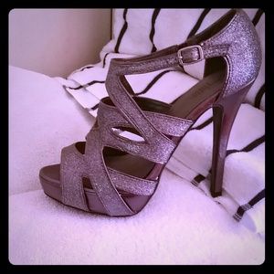 Sparkling strappy heels