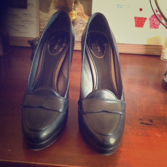 Classic prada platform heels