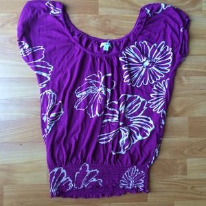 American Eagle Flower Print Top