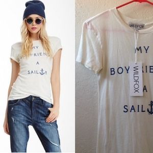 Wildfox My Boyfriend's a Sailor Tee & pillowcases