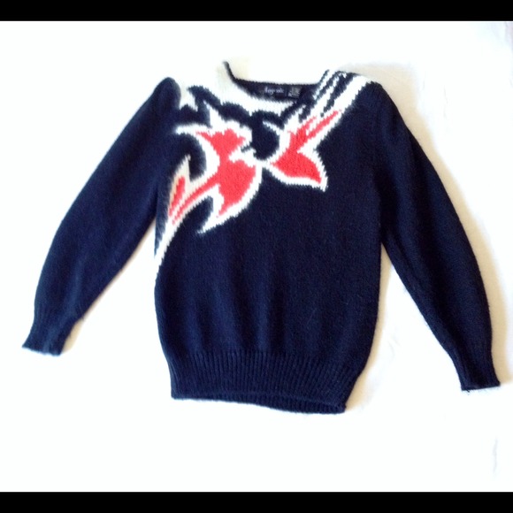 Angenie Sweaters - ⭐️Host-Pick⭐️ Vintage 80s Black/Red/White Sweater
