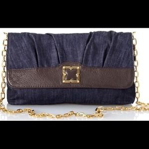 Bcbg maxazria denim crossbody bag