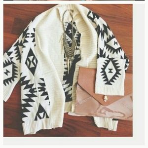Sold!!! Aztec print cardigan