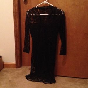 Black cocktail dress