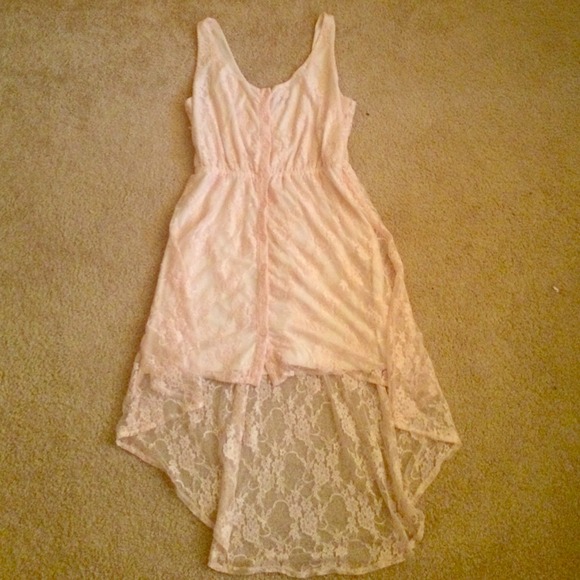 Pink hi-lo dress