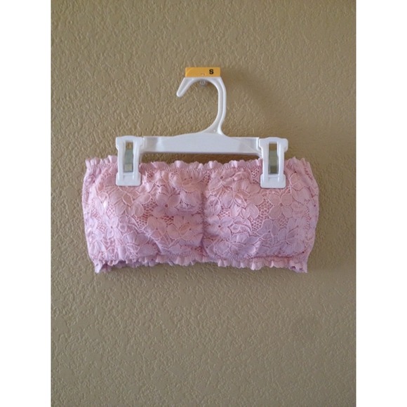 Pink Laced Bandeau