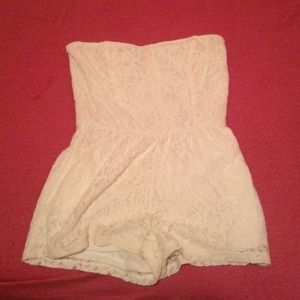 White lace romper