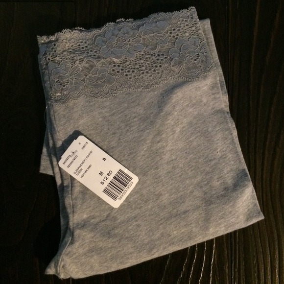 Gray Forever21 Lace Leggings