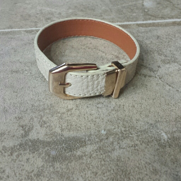 Gold belt buckle bracelet