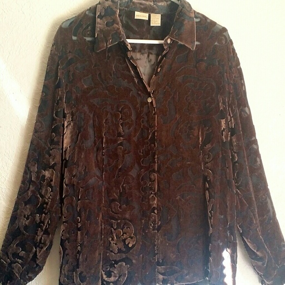 Velvet blouse/ sweater
