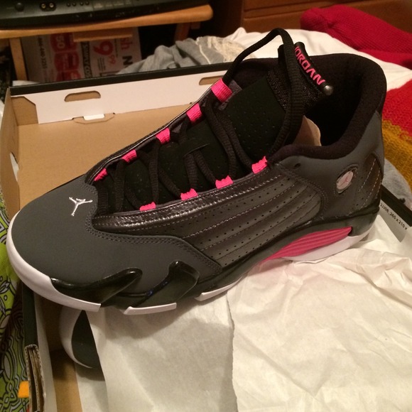 Jordan shoes 14's Pink,black,gray NEW - Picture 1 of 4