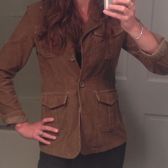 Great for Fall!  Brown corduroy retro jacket! - Picture 1 of 4