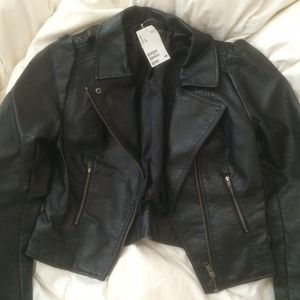 H&M faux leather jacket