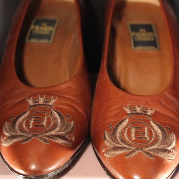 Authentic Fendi kitten heels