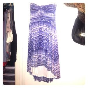 Free People high low tribal print dress