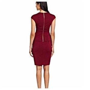 Maggy London Scuba Peplum Dress