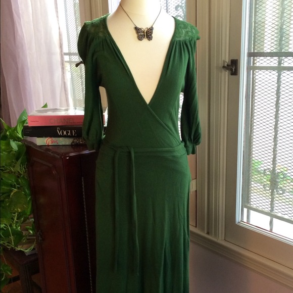 Anthropologie Dresses & Skirts - Anthropologie Knit Dress With Lace Detail