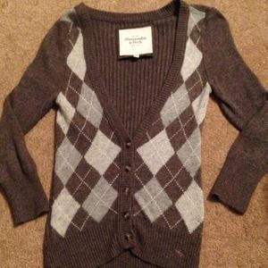 Abercrombie and Fitch argyle sweater