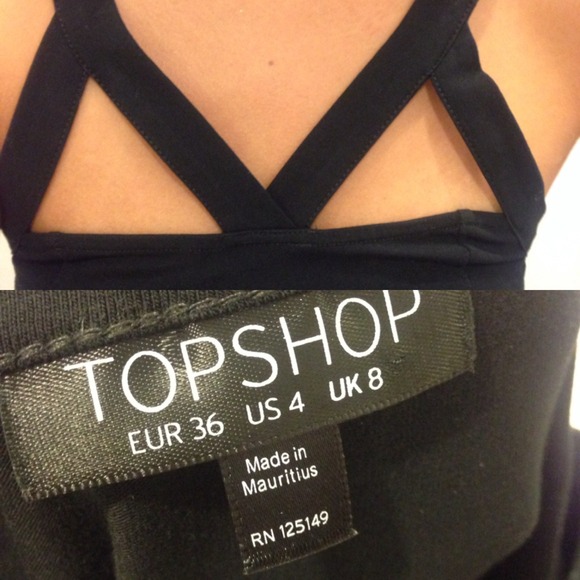 🚫 SOLD 🚫 TOPSHOP black bodycon mini dress - Picture 1 of 3