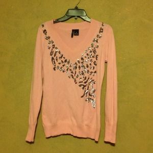Sequined Pink Sweater