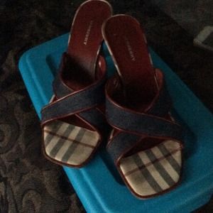 Burberry denim 3" shoes