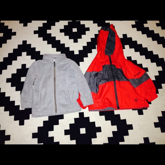 Grey fleece boys  columbia jacket size 18-24months