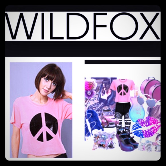 ❌SOLD❌Wildfox "peace dreamer" crop tee