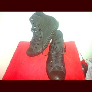black high top converses