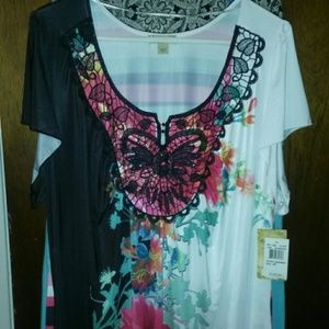 Stylish flowy butterfly design top