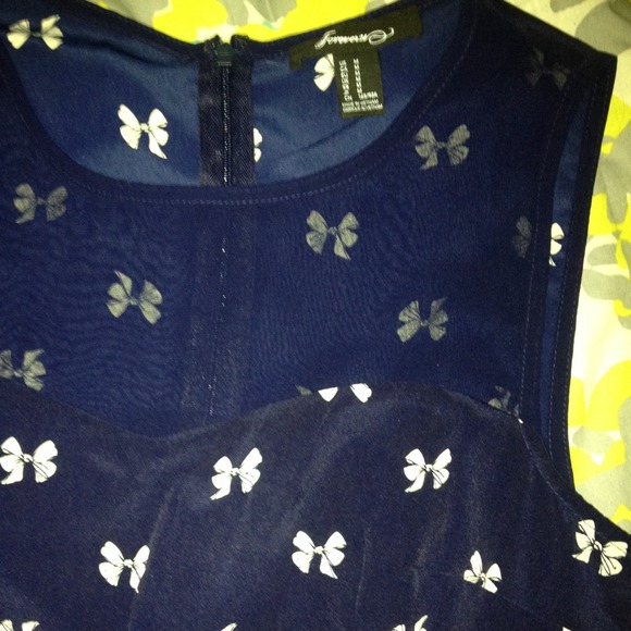 Bow fit and flare forever 21 dress