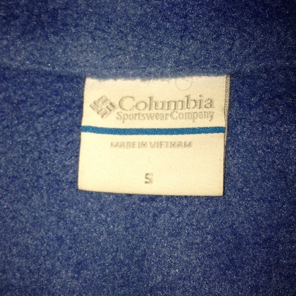Blue Fleece Columbia Vest