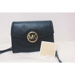 Michael Kors Crossbody Black Leather Handbag