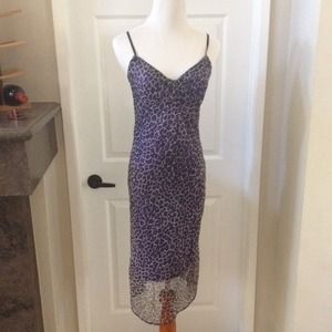 Purple leopard dress