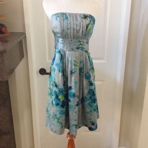 Silk Strapless Summer Dress