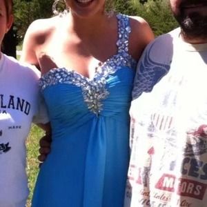 Blue prom dress